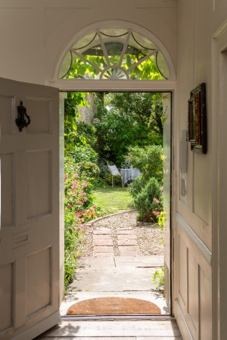 An impressive entranceway sets the scene for the stay