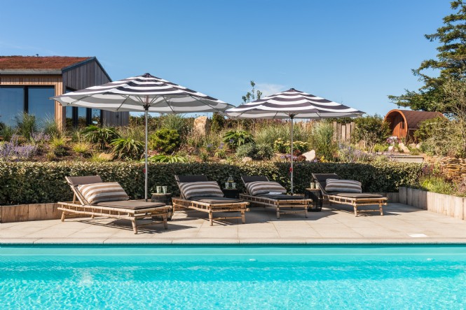 Lounge by the pool on summer days
