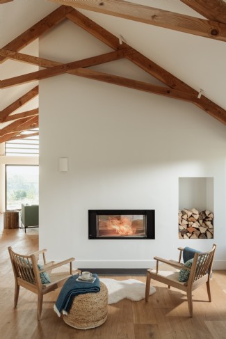 Cosy up by the fire after an on-foot adventure