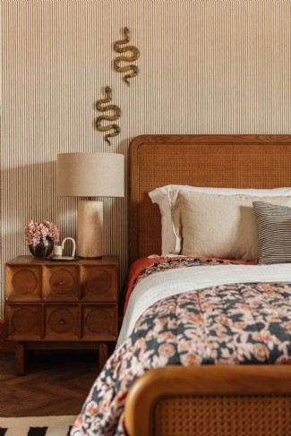 Snake motifs are a fun nod to the owner&acute;s passion