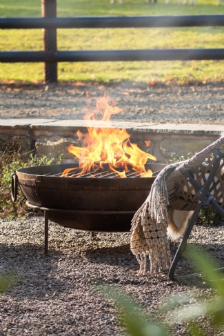 Enjoy sundowner eves around the firepit
