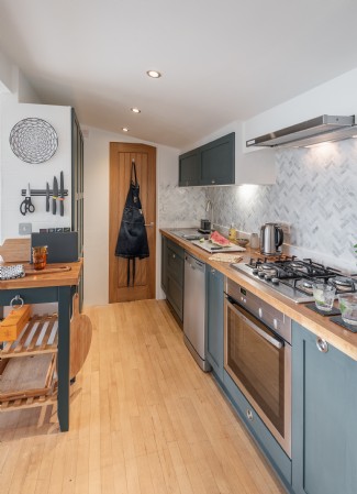 Cook up a storm in the well-equipped kitchen