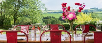 Let the Somerset countryside wash through at supper time