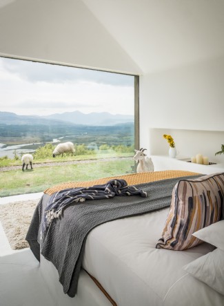 Awe-inspiring views over Caragh lake from the master bedroom