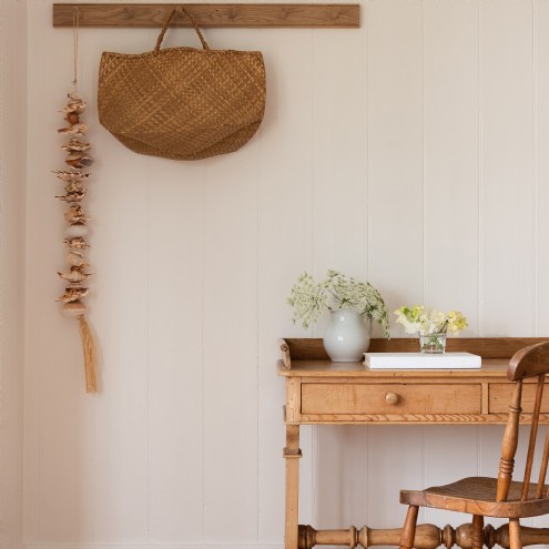 Coastal decor runs throughout the house