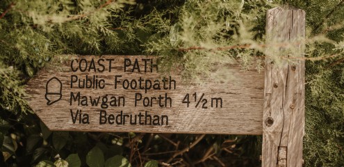 Just steps from the coastpath