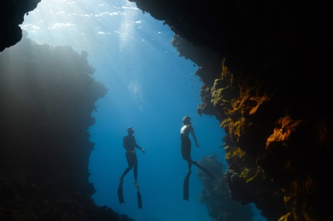 Diving, Skomer Island